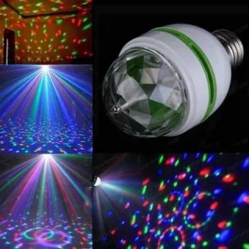Jogo de Luz Lâmpada Giratória