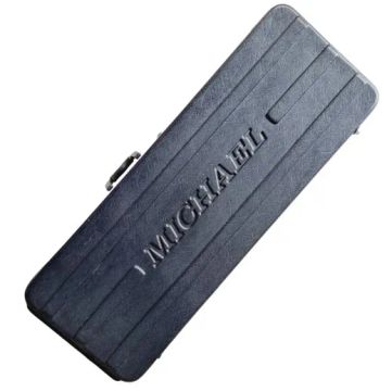 Case De Guitarra Michael Em Fibra Com Pelúcia E 3 Fechos e alça 