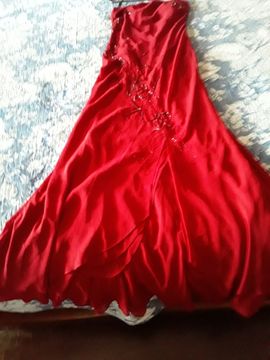 Vestido de festa vermelho, confecção Gorgeous, tamanho 38