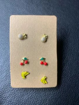 Trio de Brinco Frutas
