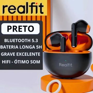 Fone de ouvido  Realfit F2 : Som Claro e Conforto bluetooth 5.3