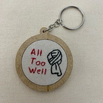 Chaveiro bordado All Too Well - Taylor Swift
