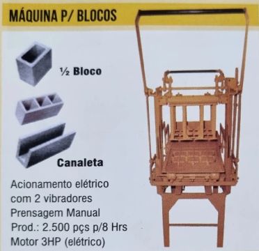 Máquina p Blocos de Concreto