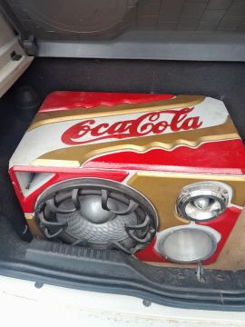 Caixa de Som Subwoofer Coca-Cola