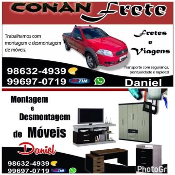 Frete e montagem de móveis 
