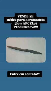 Hélice para aeromodelo glow APC 13x4 - Nova