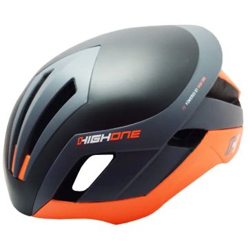 Capacete Ciclismo Mtb High One Pro Space Cinza Laranja Bike