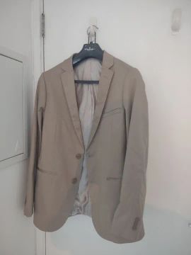 Blazer Paletó Bege Casual ou Social - Dino Alfieri (veja as medidas)
