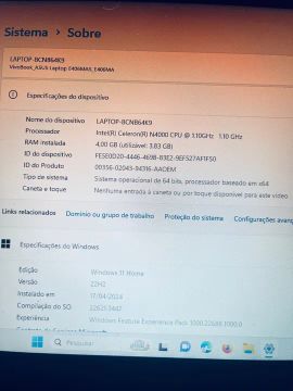 Notebook asus 