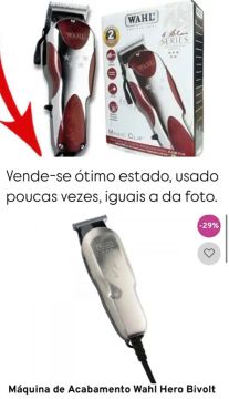 Máquina de Acabamento Wahl Hero Bivolt - Ótimo estado