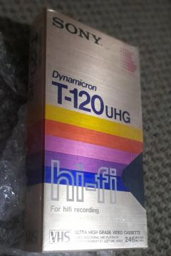 Fita VHS Sony Dynamicron Hi-Fi
