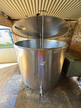 Tanque de Aço Inox 2.000 lts para Indústria Leiteira 