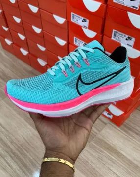 Tênis Nk Feminino Azul e preto 