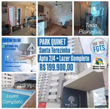SANTA TEREZINHA - Apto 2/4 + Elevador + Lazer - Simule já seu FINANCIAMENTO CAIXA!!!