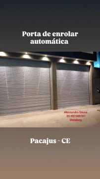 Porta de enrolar automática 