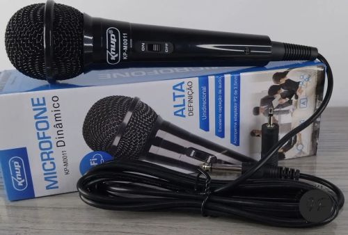 Microfone com fio | Entrega grátis 