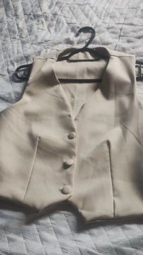 Colete feminino Bege