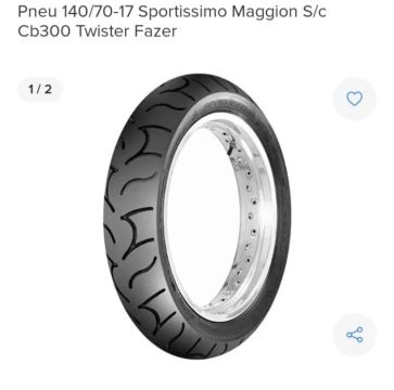 Pneu 140/70-17 Sportissimo Maggion S/c Cb300 Twister Fazer.  400.00$ cartão 350.00 avista.