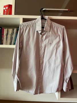Camisa Tevah Masculina Cinza Clara Tamanho 1