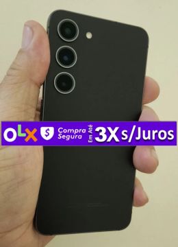 Galaxy S23 5G 256GB, 8GB Ram, Tela 6.1", 3Câm 50MP, Novíss, Caixa, Nota, Garantia