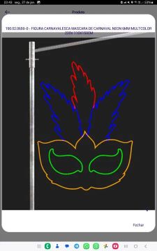 Figuras em NEON e LED para festas de Carnaval e Micareta