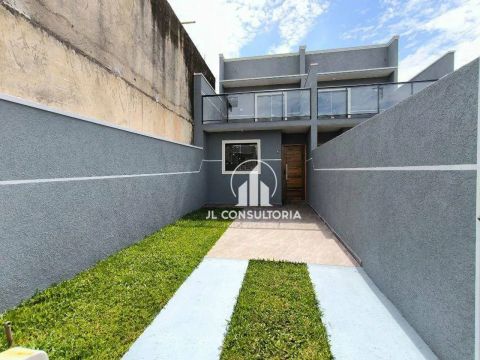 Sobrado com três quartos/suíte no Ganchinho pelo MCMV
