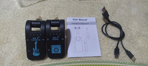 Transmissor sem fio Sistema Wireless para Guitarra 2.4GHz - WS-4 - Novo