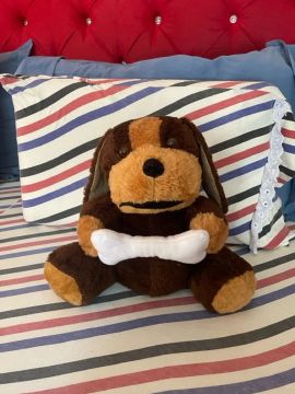 Pelúcia de Cachorro Marrom e urso 