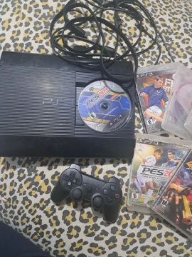 Playstation 3 com jogos e controle