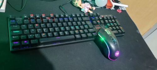 Kit Teclado e Mouse Gamer RGB