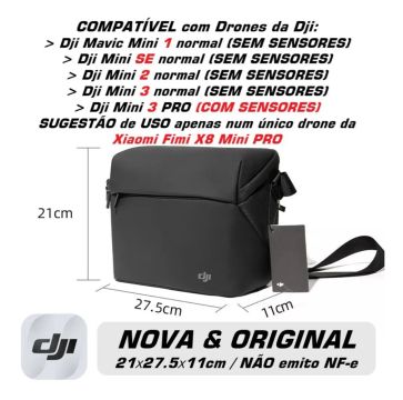 Bolsa Universal Para Drone Dji Mini 1 2 3 Pro 4 Pro Air 2s Lacrado