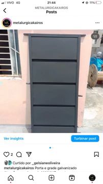 Porta galvanizada de alta qualidade