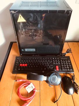 Pc Gamer Mancer, Teclado e Mouse HP, Headset JBL.