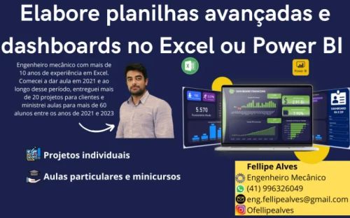 Aulas de Excel ou Power BI