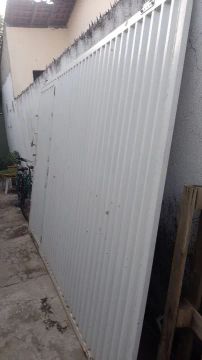 Portão galvanizado Branco