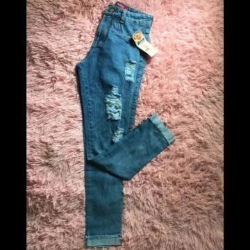 Calça Jeans Destroyed Feminina