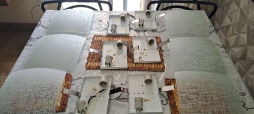 Kit de 5 Plafon sobrepor quadrado