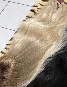 PerucaLoiro Claro com Mechas
