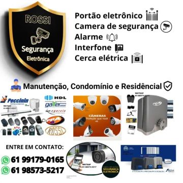 portao eetronico alarme cerca eletrica camera de segurança concertina vendas instalações
