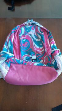 Mochila High Sierra colorida nova
