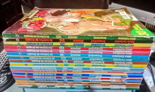 Lote coleção 15 mangás Dragon ball editora Corad