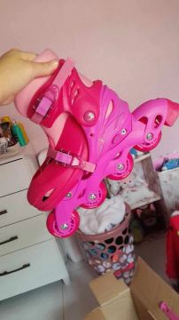 Patins Rosa em ótimo estado