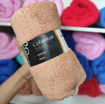 Cobertor casal  Microfibra 180x200cm - Novo
