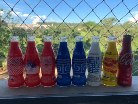 Coleção comemorativa da coca cola