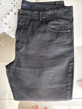 Calça Richards masculina preta TAM: 44 - 100% algodão 