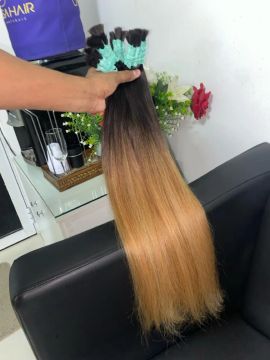 Mega Hair Ombre Castanho Claro