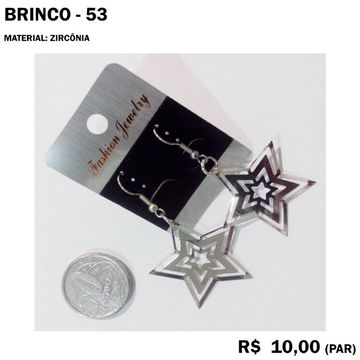 Brinco Estrelas Vasadas - Modelo 35