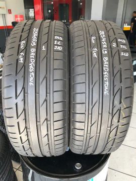 Kit 02 Pneus 225/45r19 Bridgestone Potenza S001 Runflat 92w (usados)1/2