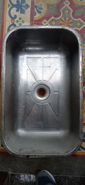 Cuba pia de cozinha em inox 