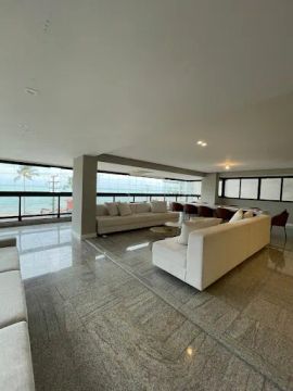 Beira mar, apartamento com 5 dormitórios à venda, 299 m² por R$ 5.000.000 - Ponta Verde - 